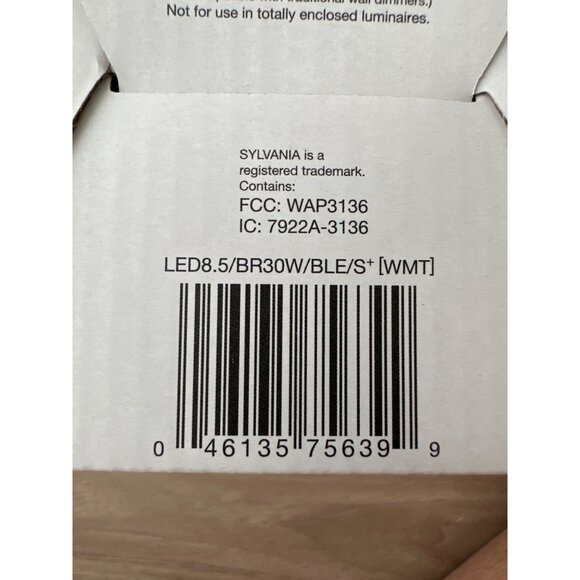 Sylvania Smart+ Soft White BR30 LED Light Bulb Bluetooth Voice Control - Picture 5 of 5